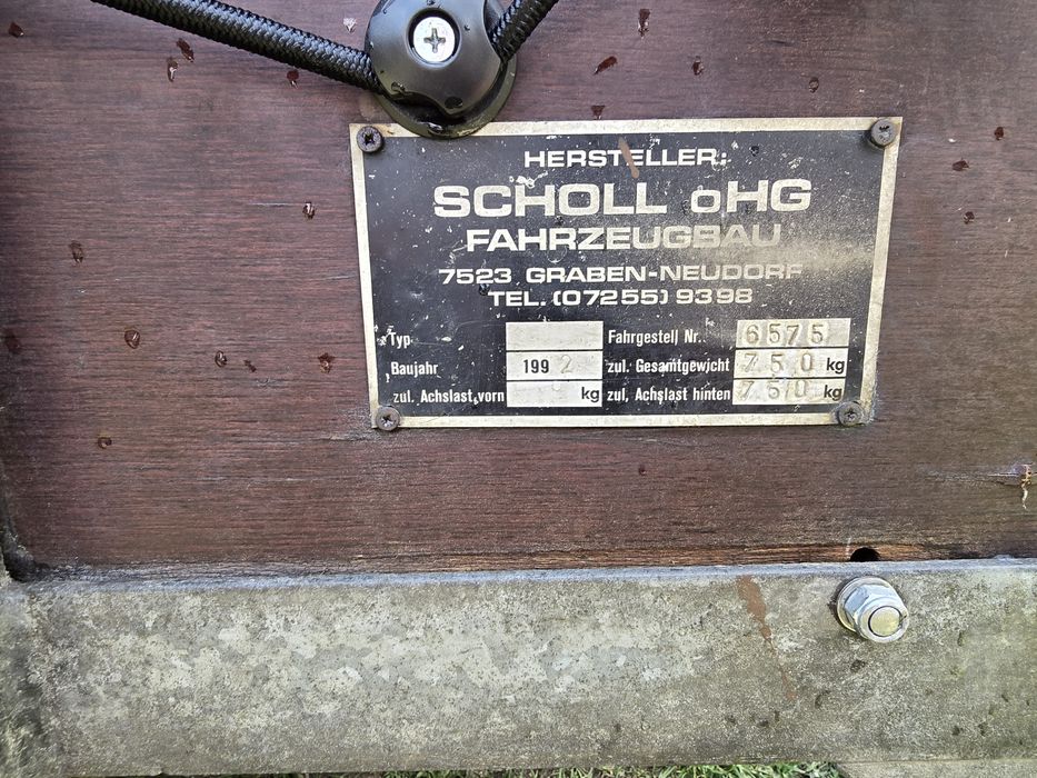 Remorca  750 Kg  - 140 cm x 250cm