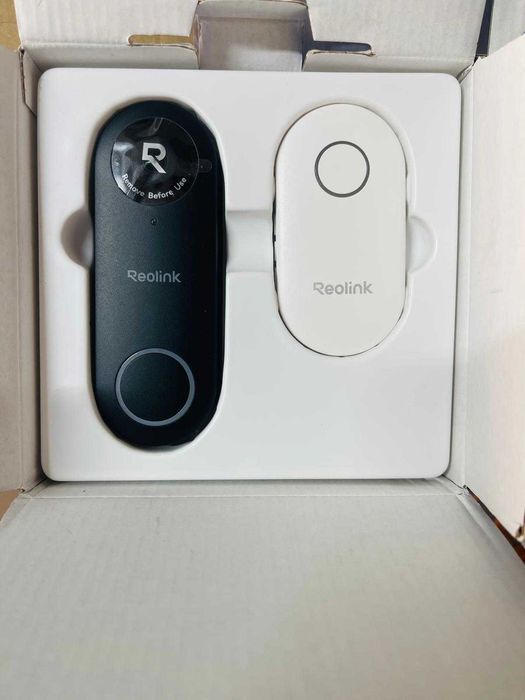 Sonerie video Reolink de 5 MP cu alimentare PoE și semnal sonor, unghi ultra-larg de 180°, audio bidirecțional