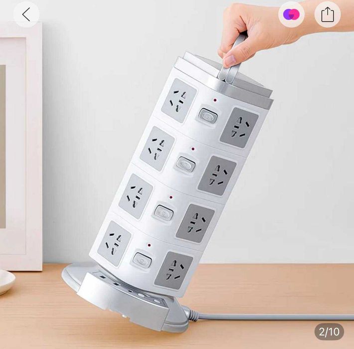 Универсальный вертикальный сетевой удлинитель