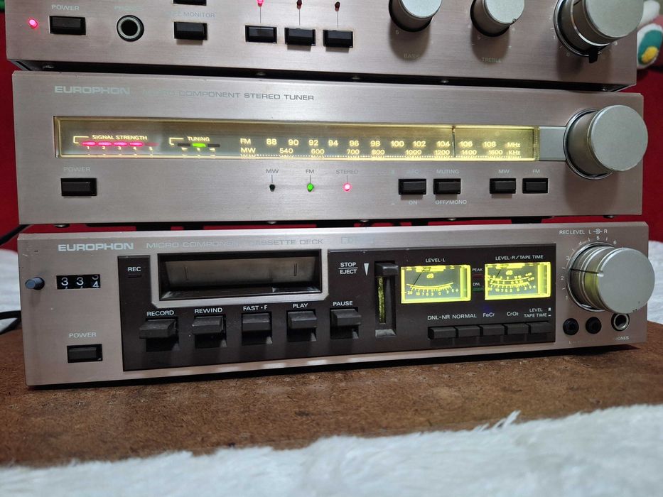 Linie audio Hi-Fi Europhon TA-88 TT-88 TC-88 vintage '80