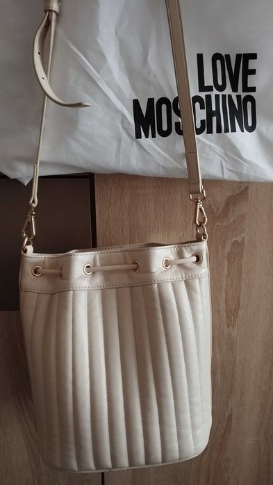 Чанта Love Moschino - оригинална - бежова