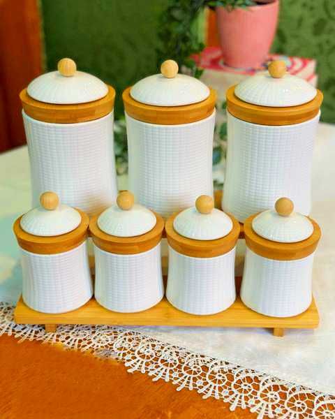 Набор 7 банок для специй