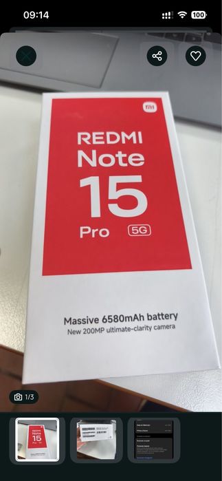 Xiaomi redmi note 15 pro 5G 8 gb ram 256 gb factura si garantie ca nou pachet complet