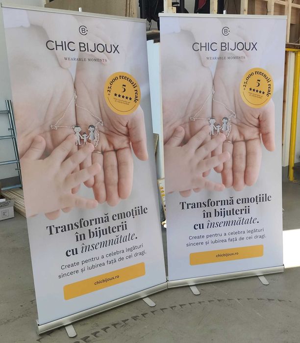 Sistem Roll-up – ideal pt evenimente si prezentari | Montaj 2 min