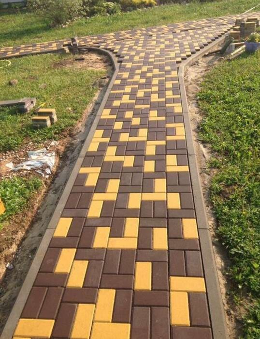 Брусчатка вибропрессованная "Кирпичик"