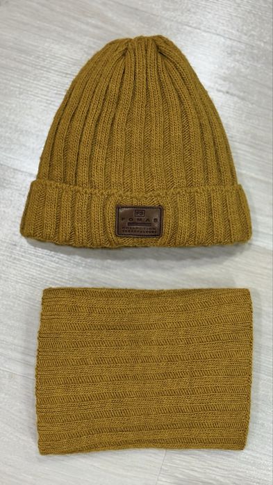 Набор шапка и шарф для мальчика