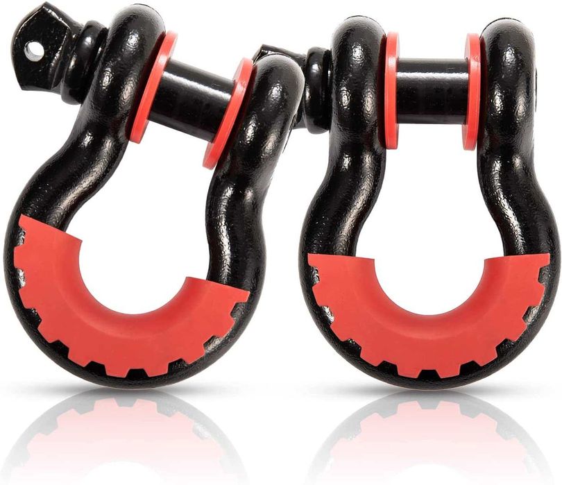 Set 2 Ochete 3/4 cu Protecții – 4,75T, Negru cu Roșu