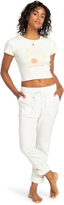 Pantaloni din in cargo, dama, alb, XS, Roxy