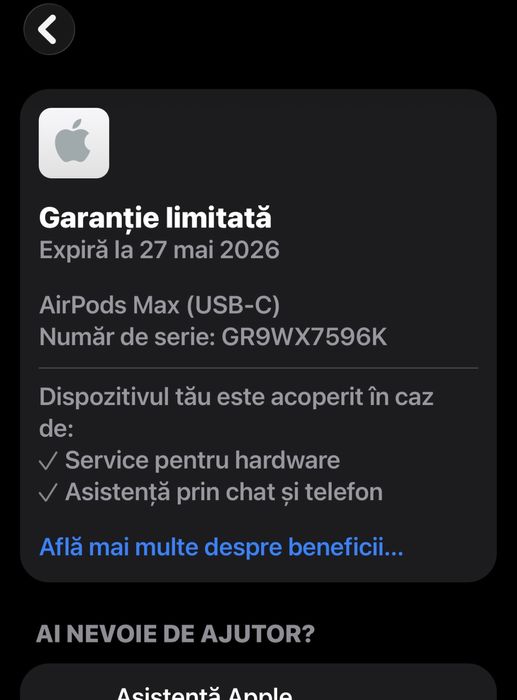 AirPods Max Starlight | Full Box | Garanție | Super Deal