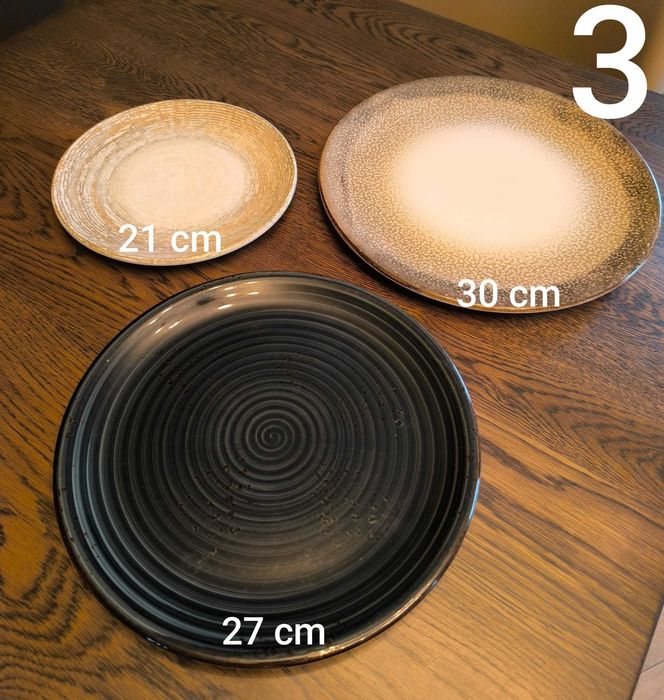 Farfurii ceramica in stare foarte buna. Preturile si marimile sunt afisate in descriere dupa pozele numerotate