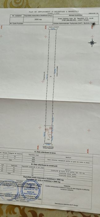 Teren intravilan (Casa)  de vânzare