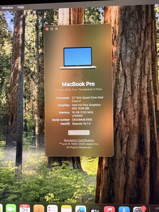 Macbook Pro 13 16RAM 512SSD
