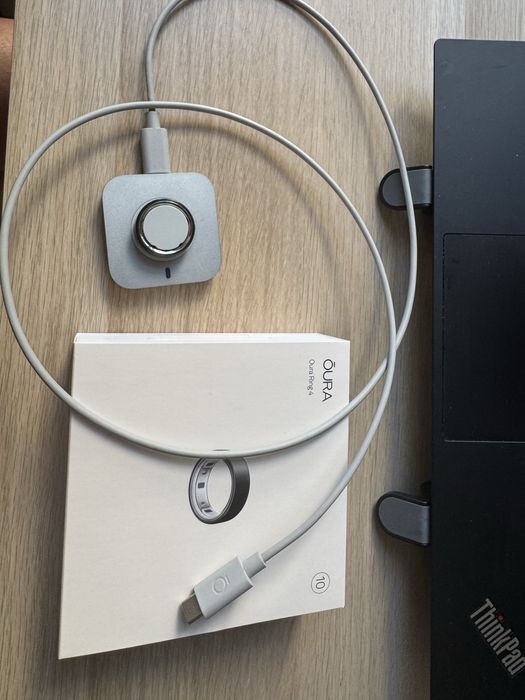 Oura Ring 4 Black – Size 10 | Като нов | Закупен от официалния сайт