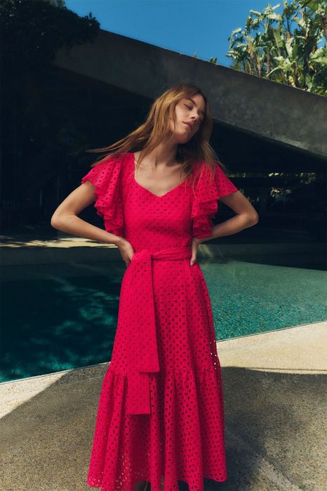 Rochie brodata Zara summer edition