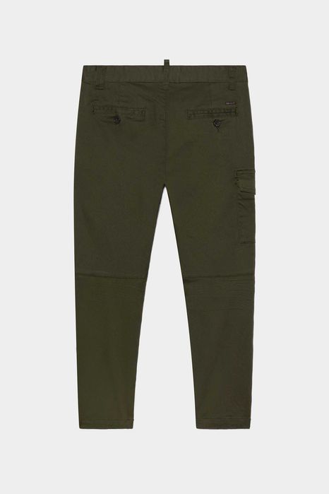 Тъмно зелен мъжки панталон DSQUARED, М-L