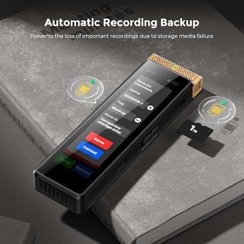 Нов 40GB дигитален диктофон AI транскрипция Bluetooth Гласов рекордер