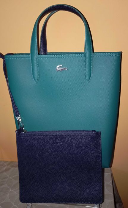 Чанта дамска Lacoste NF2991AA. Зелена.