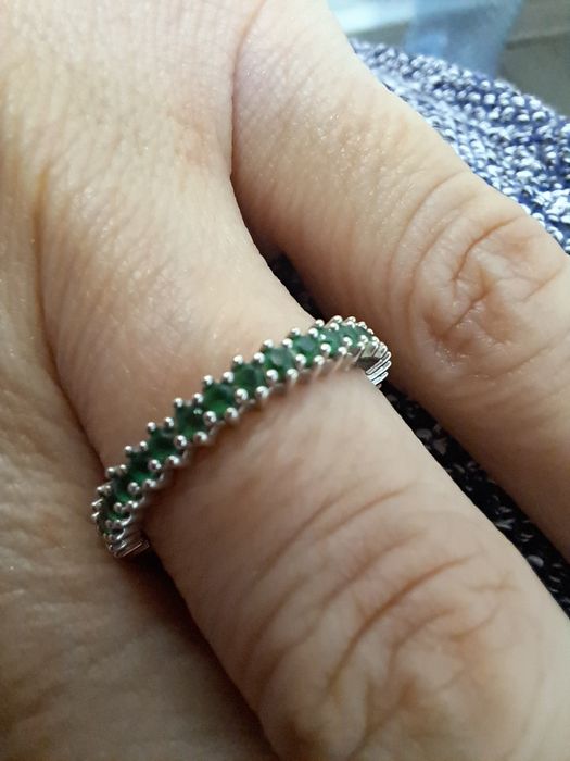 nel aur 18  k cu turmal8na verde