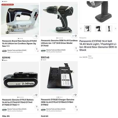 Panasonic 14.4V - Акумулаторен сет зеге, винтоверт и фенер