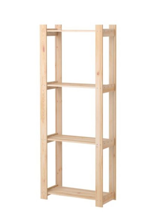 Дървена етажерка