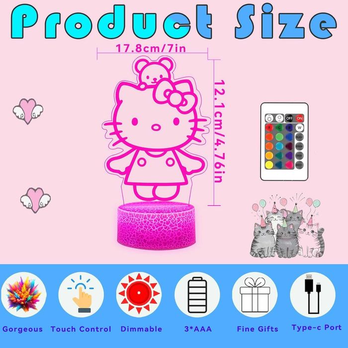 Лампа с коте - 3D