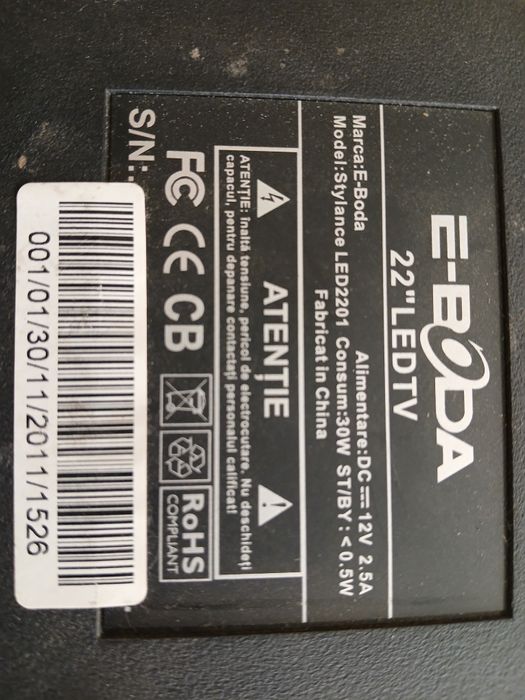 Ebola 55 cm și Philips 4k network 140 cm funcționale perfect cu teleco