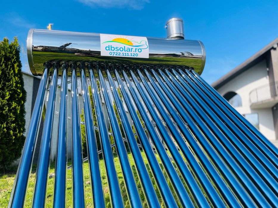 Panou Solar Presurizat INOX Cu Serpentina 200L 20 tuburi apa calda