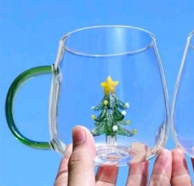 Коледна чаша стъклена