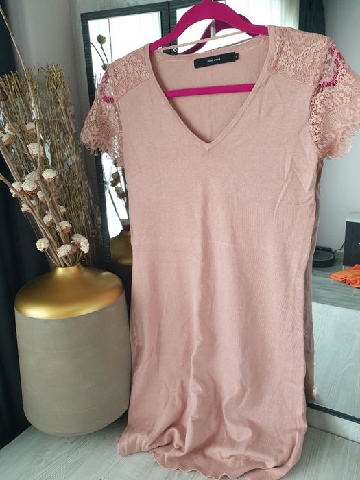 Рокля тънко плетиво с дателен ръкав 36 р.р.