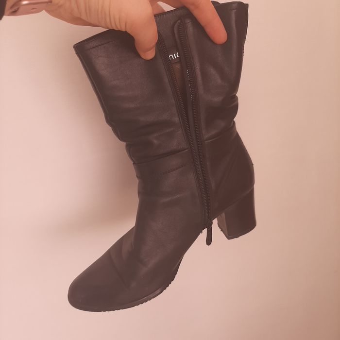 Полусапожки кожаные