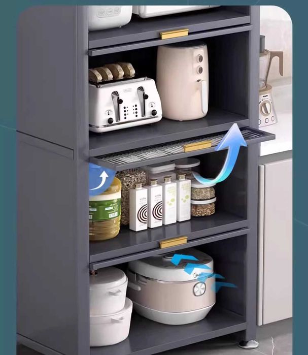 Экологичный металлический шкаф для посуды/Шкаф с прозрачными дверцами