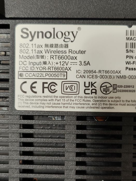 Synology RT6600ax – Router Wi-Fi 6 tri-band