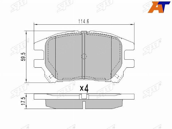 Колодки тормозные Toyota Harrier
