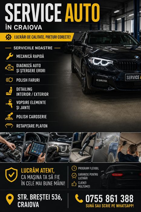 Service auto polish retapitare plafon