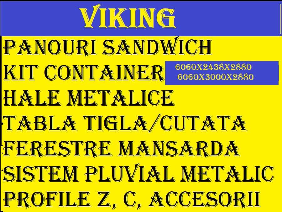 Tabla tip tigla/cutata CASUTE MODULARE , PANOURI SANDWICH, ferestre mansarda
