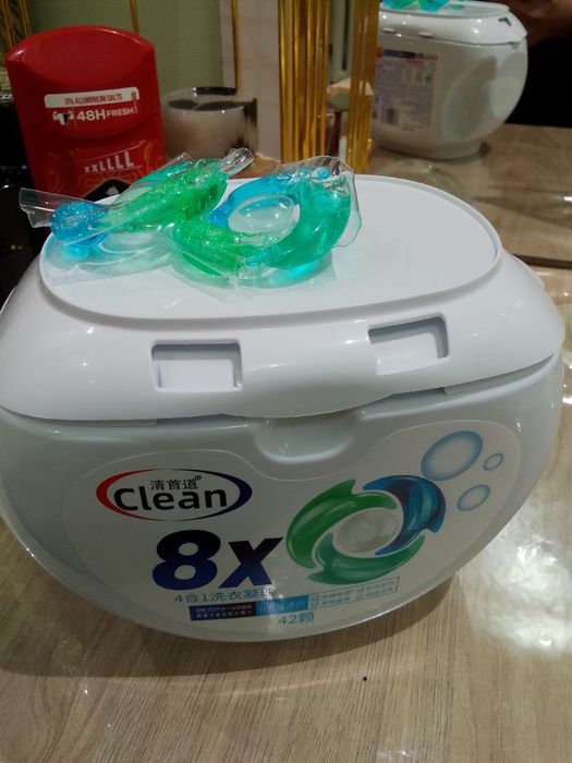 Şa suyuq parashok hamda kanditsioner. Kapsulalar