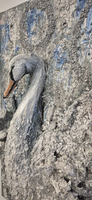 Tablou Lebada in relief