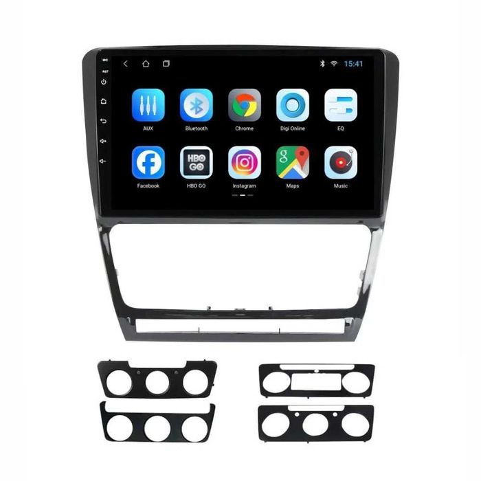 Navigatie dedicata cu Android Skoda Octavia II 2009 - 2013, negru, 1GB