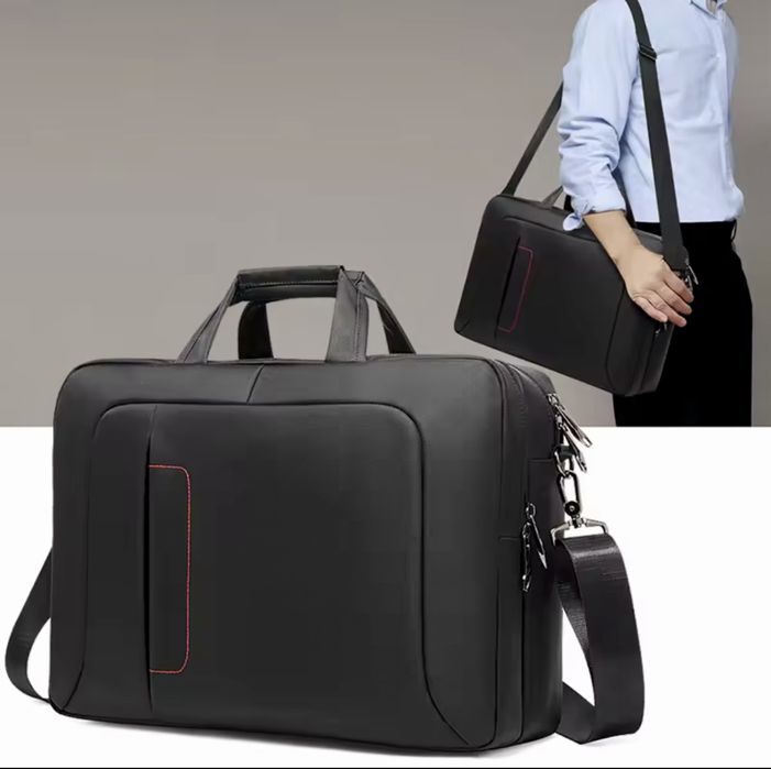 Мъжка оригинална, класическа и делова бизнес чанта за лаптоп 16”/Оксфорд материя!