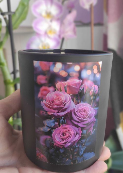 Луксозна свещ "Роза"