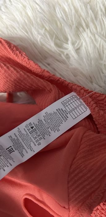 Costum de Baie Întreg Calzedonia Portocaliu – Textură Seersucker – Nou XS
