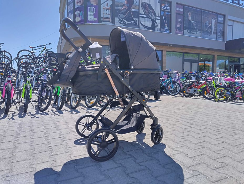 MONI Комбинирана детска количка RAFAELLO черен