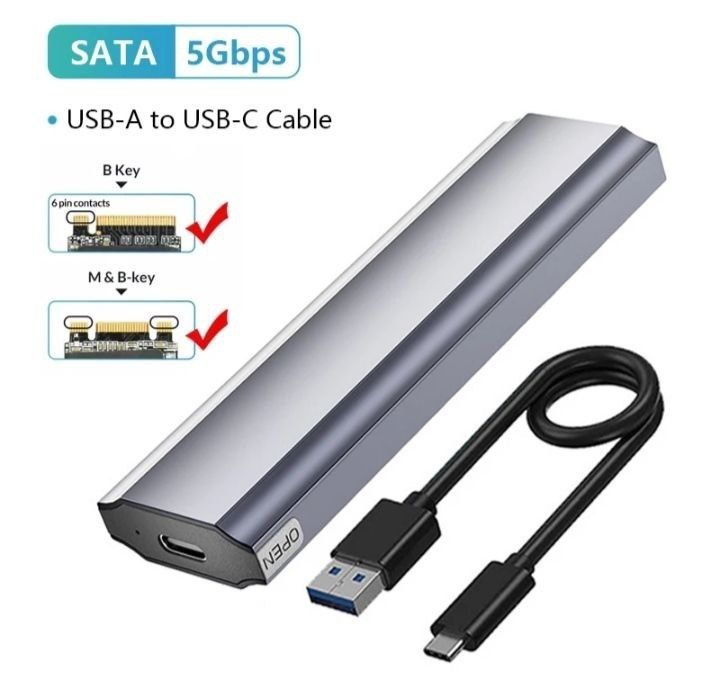 Кейс, корпус для диска,бокс, box, LEXAR, кейс для NVME M.2, 10 Gbps,