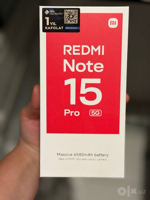 Redmi Note 15 pro 5G Black 8/256