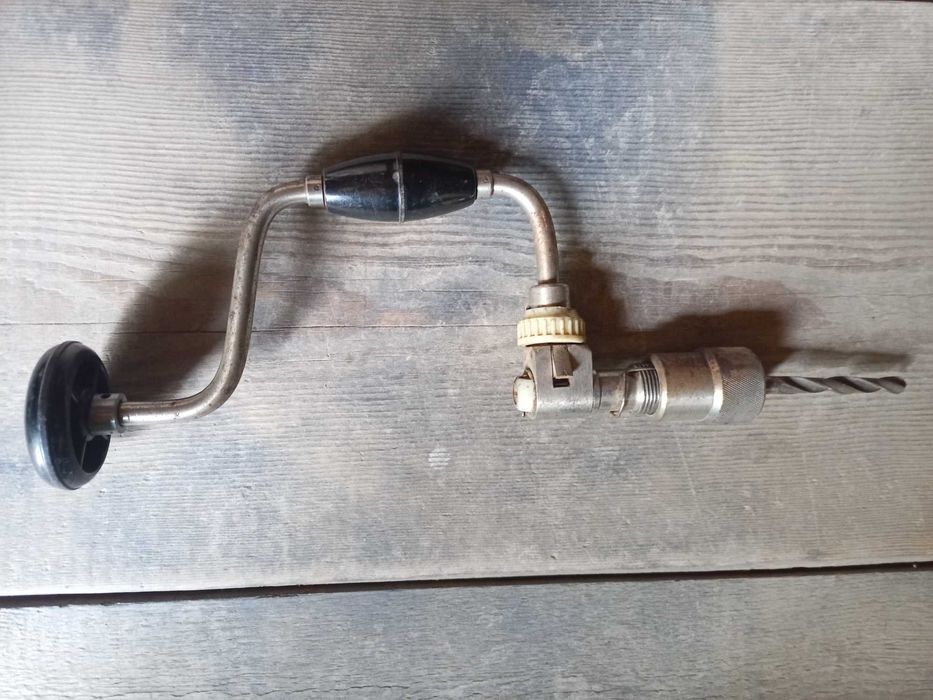 Ручная дрель + сверло / СССР