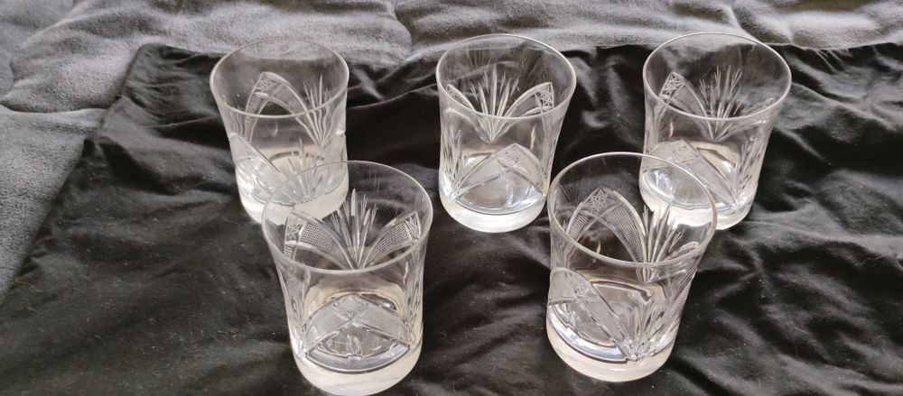Кристални чаши -5 бр.