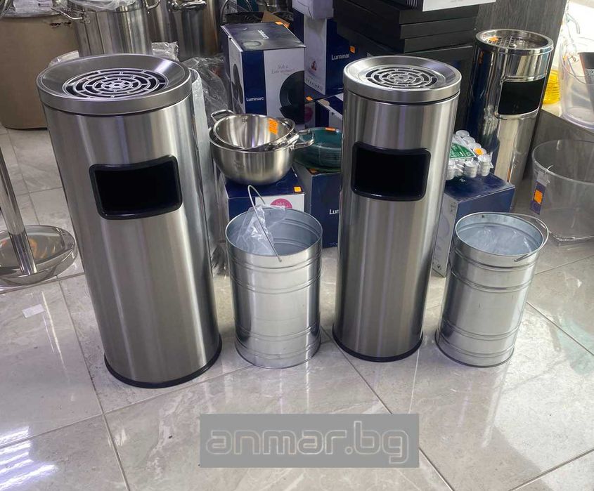 Външен пепелник с вътрешна кофа