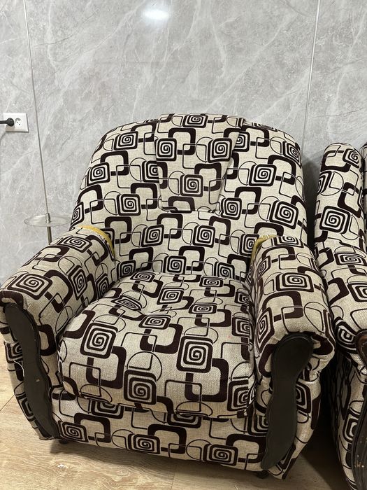 Диван БУ и 2 кресла