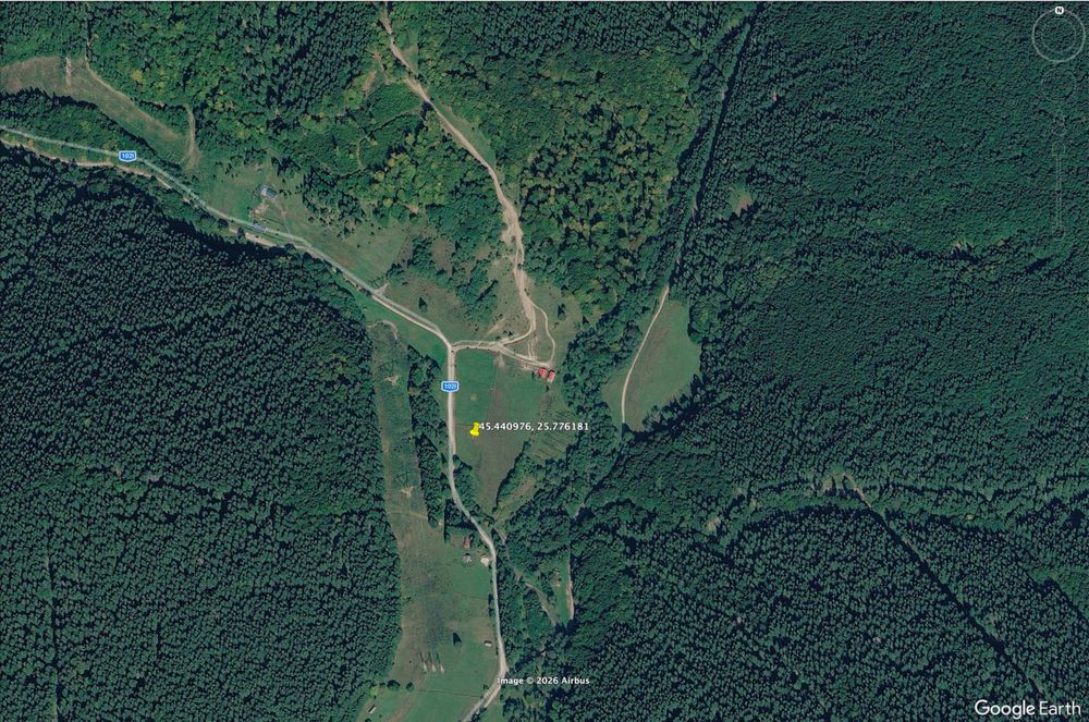 Teren intravilan 1.700 mp, Valea Doftanei, la DJ102I - legătura Câmpina-Brașov