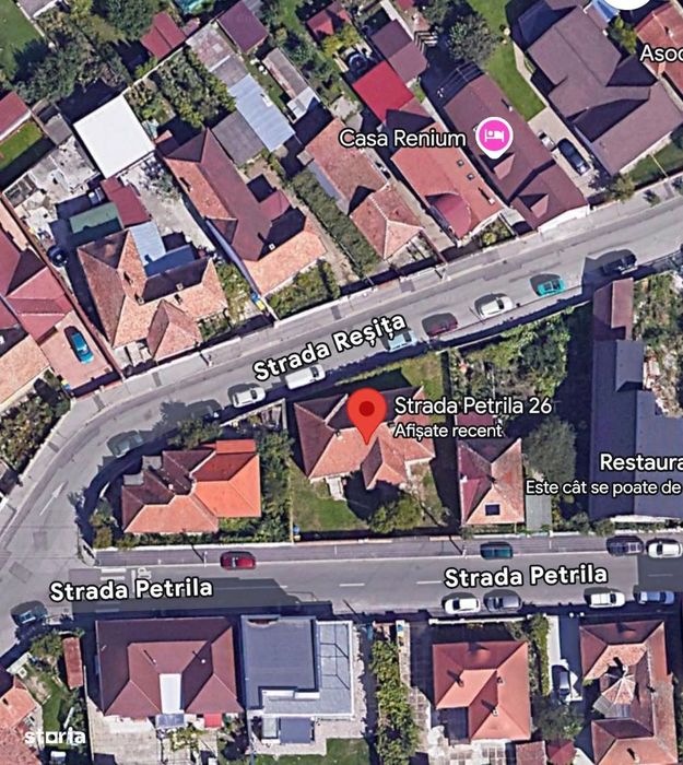 Casă pe teren 450 mp, la 2 străzi,  utilități,Sibiu proprietar